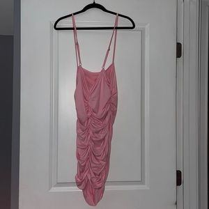 Worn only once!!!! Light pink bodycon one size dress